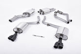 Milltek Audi S5 3.0 TFSI B8 SPORTBACK (2010 to 2011) EC-Approved. Quad Cerakote Black Tips